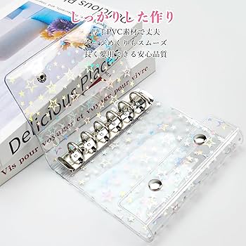 Amazon.co.jp: Hueapion シール帳 透明 女の子 はがせる A7